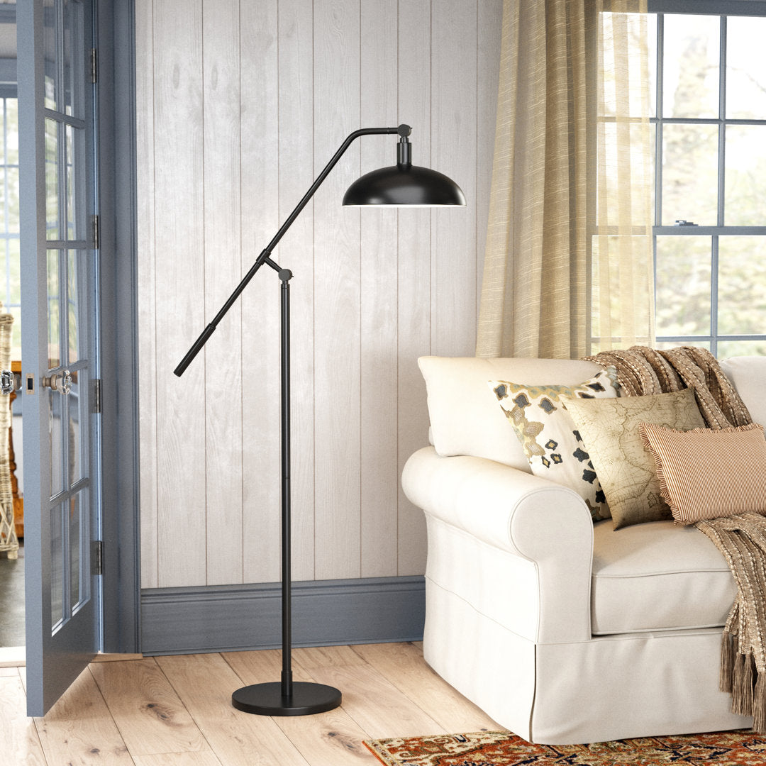 Devon 62" Task/Reading Floor Lamp Ivy Bronx Base Finish: Blackened Bronze