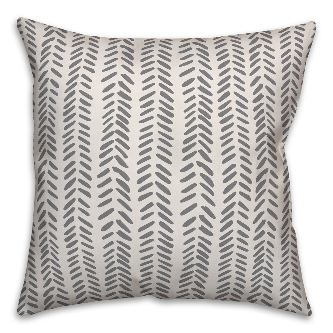 Square Pillow Cover & Insert Designs Direct Creative Group Color: Gray Size: 18" x 18"