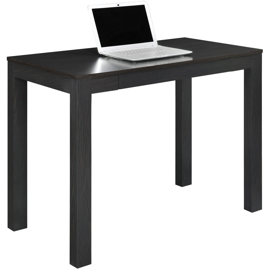 Genthner Writing Desk with Drawer Zipcode Design™ Color (Top/Frame): Black/Black