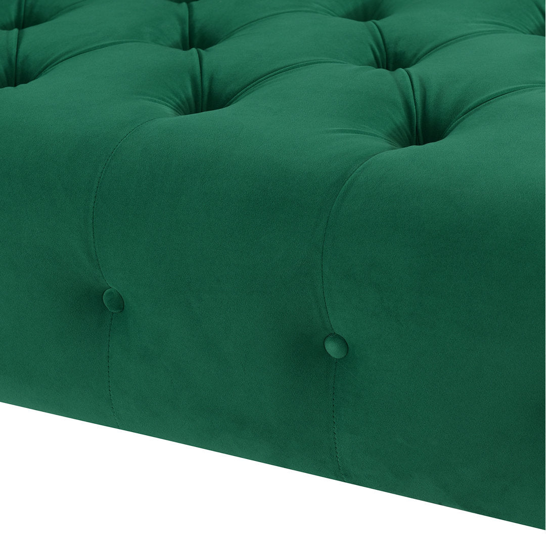 Kannon Tufted Right-Arm Chaise Lounge Willa Arlo™ Interiors Fabric: Velvet Ultramarine Green