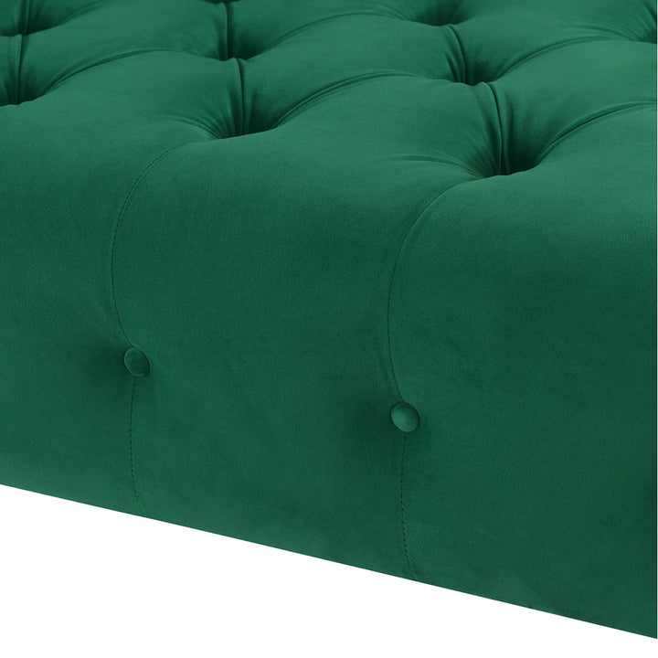 Kannon Tufted Right-Arm Chaise Lounge Willa Arlo™ Interiors Fabric: Velvet Ultramarine Green