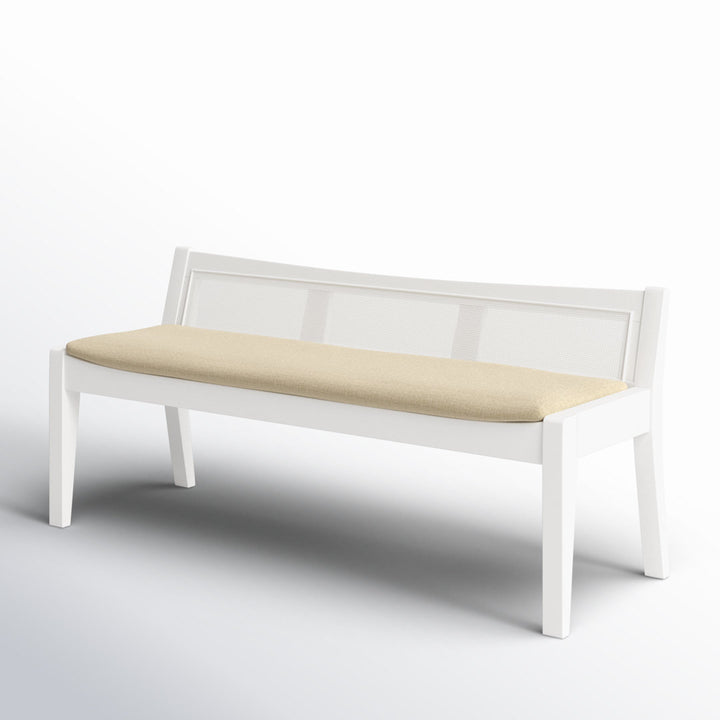 Donner Cane Back Cushioned Bench Joss & Main