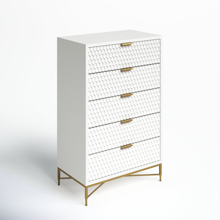 Capra 5 Drawer 30'' W Chest AllModern Color: White