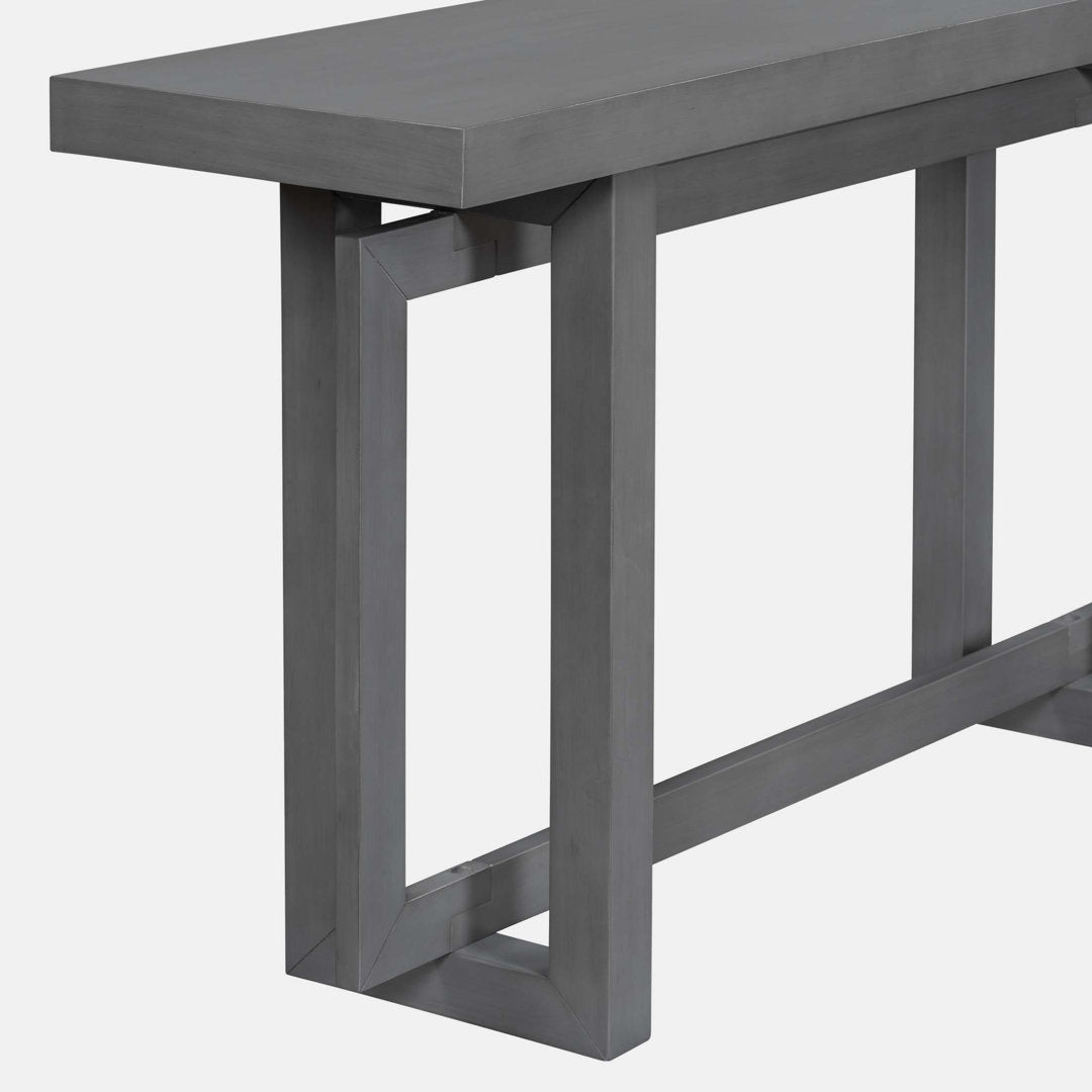 Thedrick 59" Extra Long Entryway Table Console Table 17 Stories Color: Dark Gray