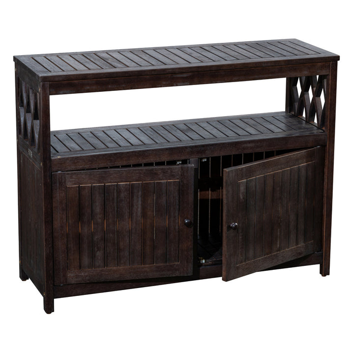 Buecker Wooden Buffet and Console Table Highland Dunes Color: Espresso