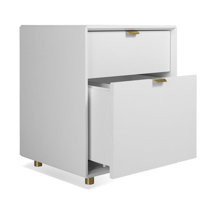 Dang 2 - Drawer Vertical Filing Cabinet Blu Dot Color: White