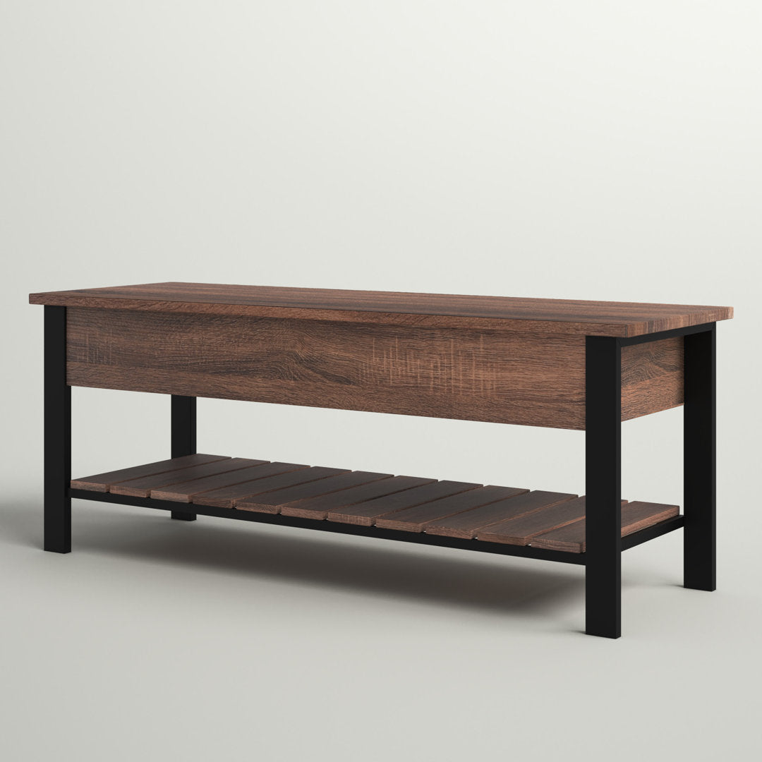 Hollen Storage Bench Three Posts™ Color: Chestnut