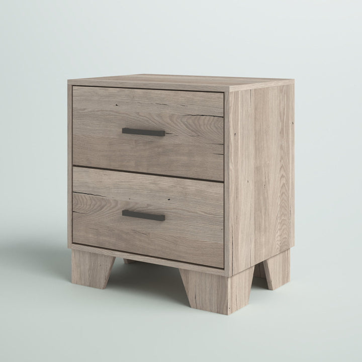 Beckville 2 - Drawer Nightstand in Light Oak Zipcode Design™