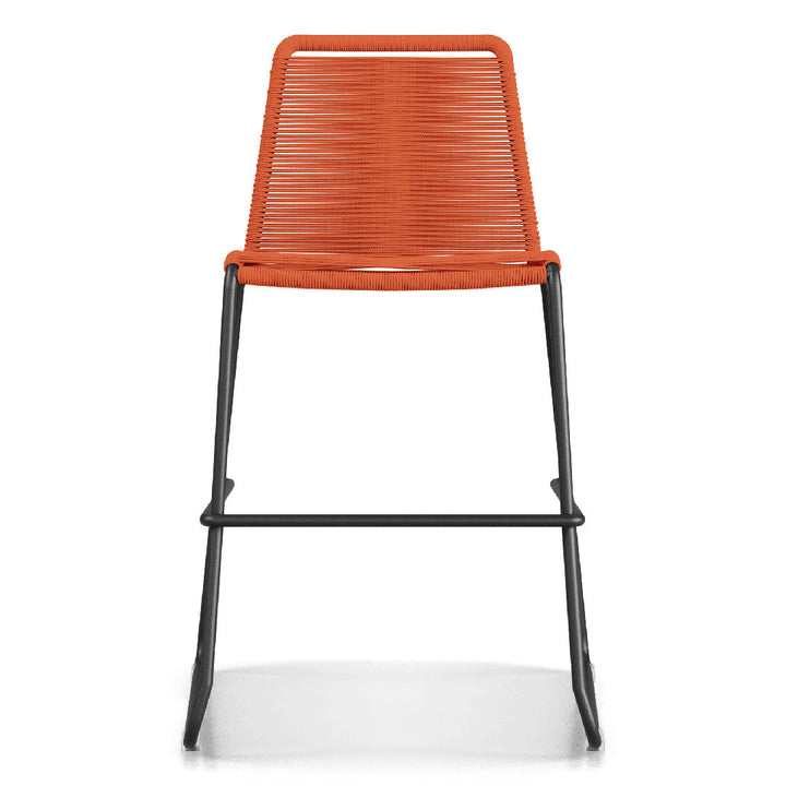 Huron Patio Bar Stool AllModern Color: Orange Seat Height: Counter Stool (26" Seat Height)