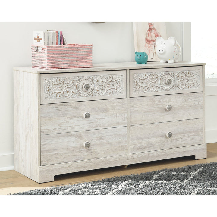 Hoang 6 Drawer Double Dresser Lark Manor™ Color: White