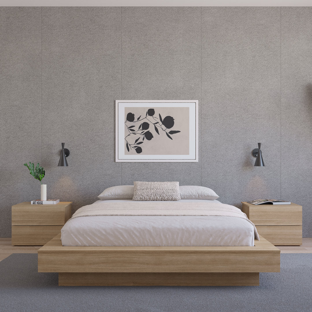Brix Platform Bed Wade Logan® Color: Brown