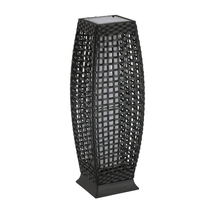 Black Low Voltage Solar Powered Integrated LED Pathway Light Baner Garden Size: 8.3" W x 8.3" D x 25" H