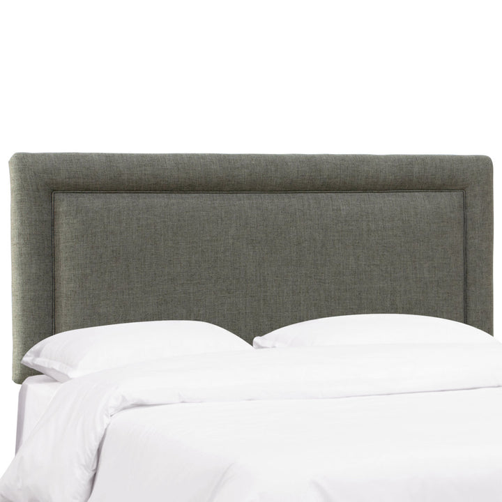 Rowberrow Upholstered Panel Headboard Mercury Row® Size: Queen Upholstery: Zuma Charcoal Textured Linen
