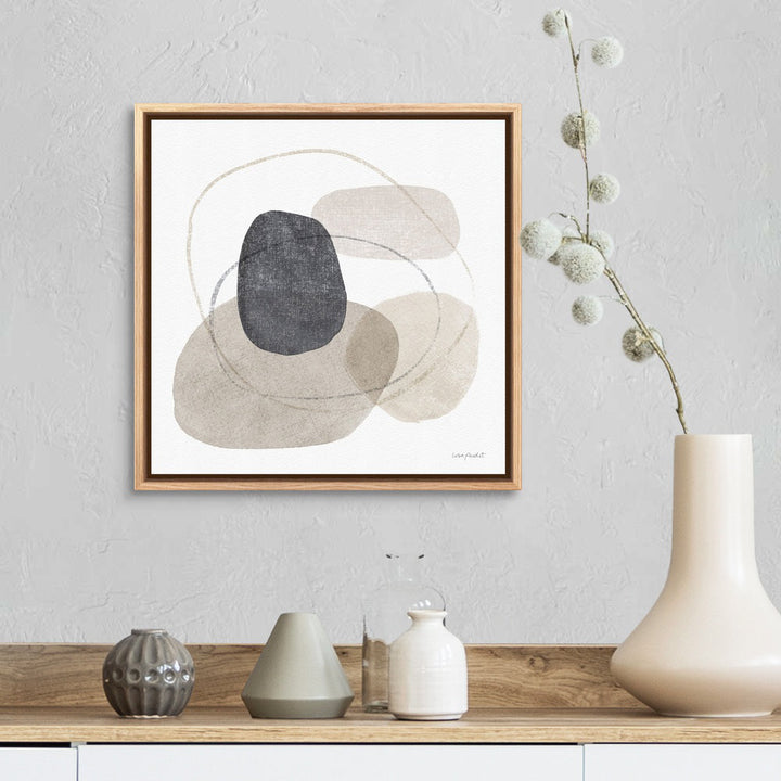 Think Neutral 10 by Lisa Audit - Painting on Canvas Mercury Row® Size: 17.25" H x 17.25" W Format: Natural Floater Frame Canvas