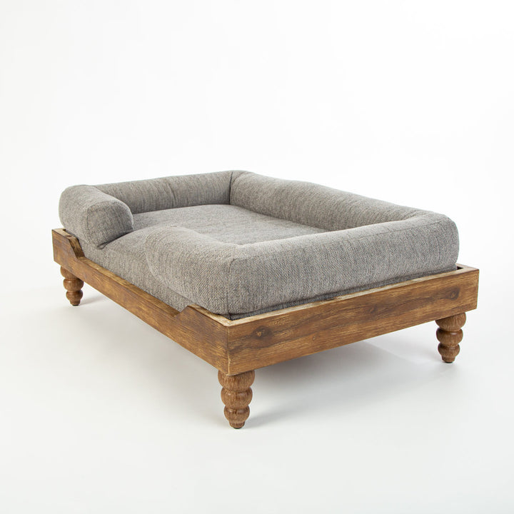 Acacia Wood Dog Bed With Washable Cushion Tucker Murphy Pet™