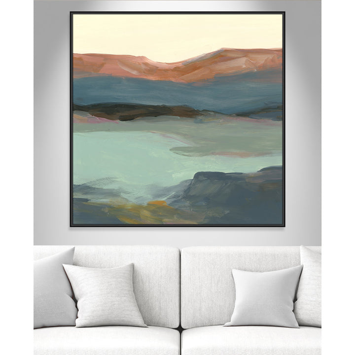 Rolling Bluffs by Carol Robinson - Painting Print Joss & Main Size: 46.5" H x 46.5" W x 2" D Format: Black Framed Canvas