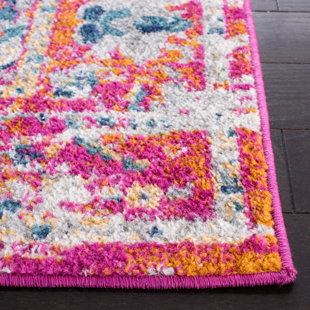 Felty 154 Area Rug In Fuchsia / Gold Langley Street® Rug Size: Rectangle 8' x 10'