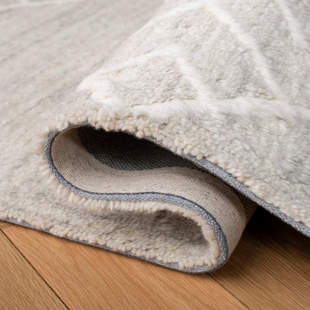 Adelia Geometric Hand Tufted Wool Beige Area Rug Steelside™ Rug Size: Rectangle 10' x 14'