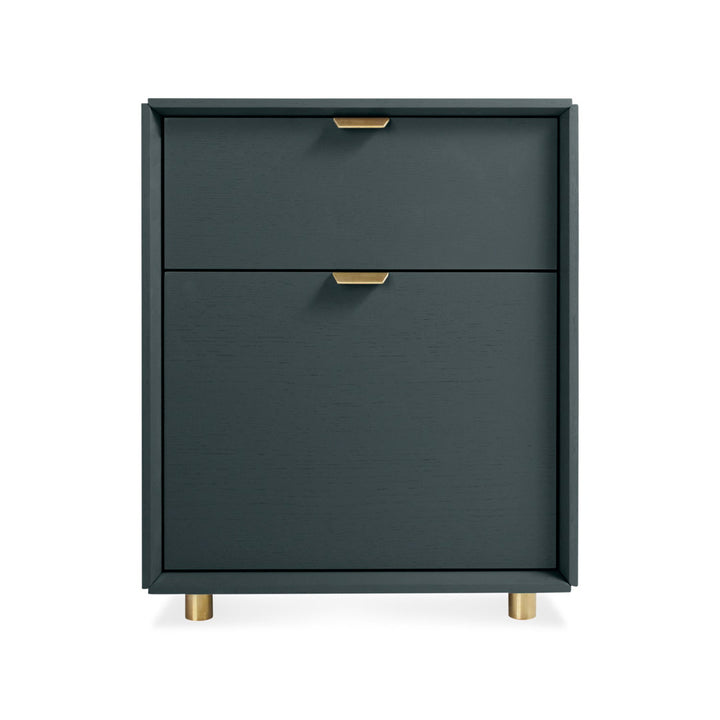 Dang 2 - Drawer Vertical Filing Cabinet Blu Dot Color: Navy Green