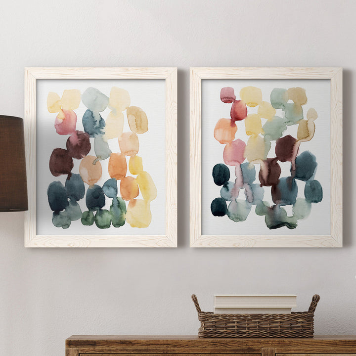 Desert Stones I - 2 Piece Picture Frame Painting Set on Canvas Wade Logan® Size: 20" H x 17" W x 1" D Format: White Framed Canvas