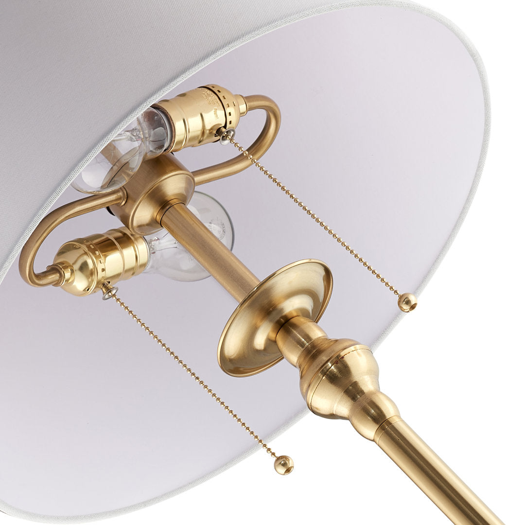 Amiyra 61" Floor Lamp Alcott Hill® Base Finish: Antique Gold