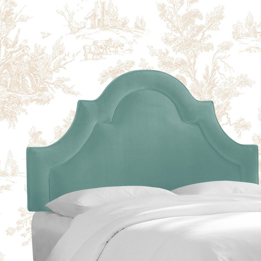McAfee Velvet Upholstered Panel Headboard Kelly Clarkson Home Size: Queen Upholstery: Classic Caribbean Velvet