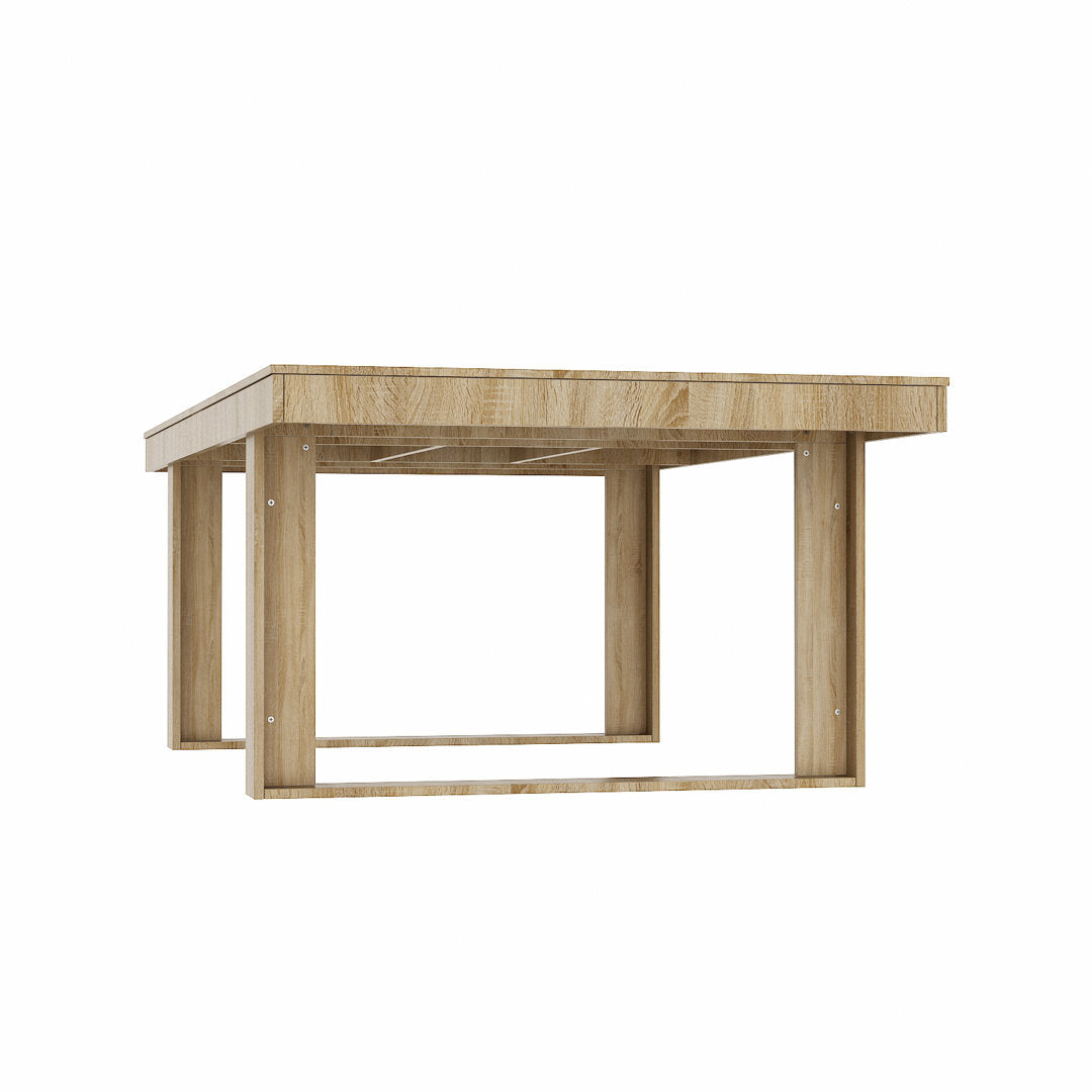 Rectangular Wood Grain Dining Table Latitude Run®