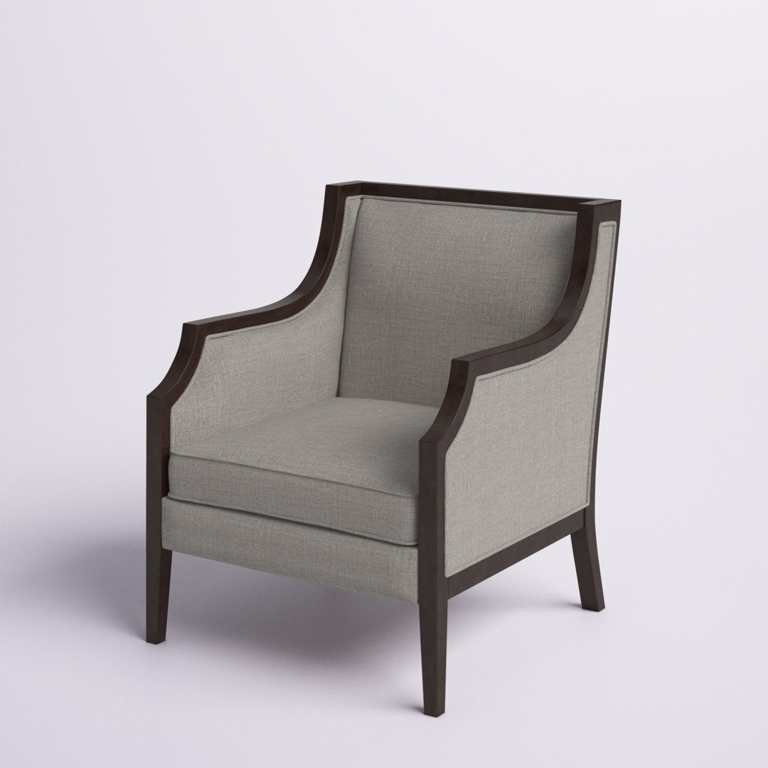 Akiyo 31" W Polyester Armchair Lark Manor™ Fabric: Pewter Velvet