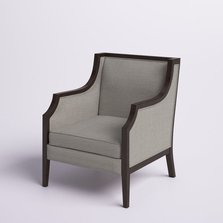 Akiyo 31" W Polyester Armchair Lark Manor™ Fabric: Pewter Velvet