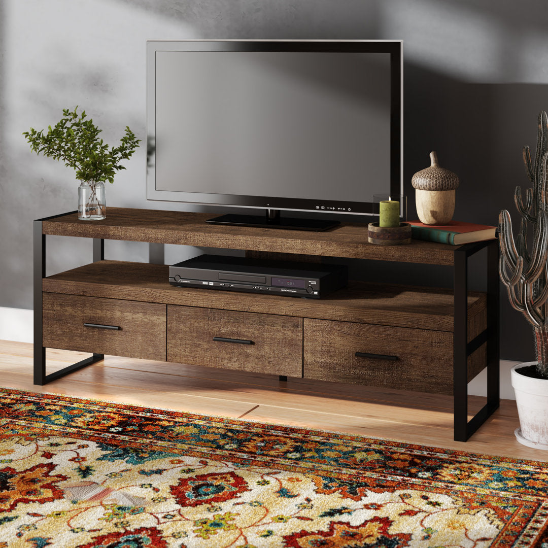 Hallatrow TV Stand for TVs up to 65" Union Rustic Color: Brown/Black
