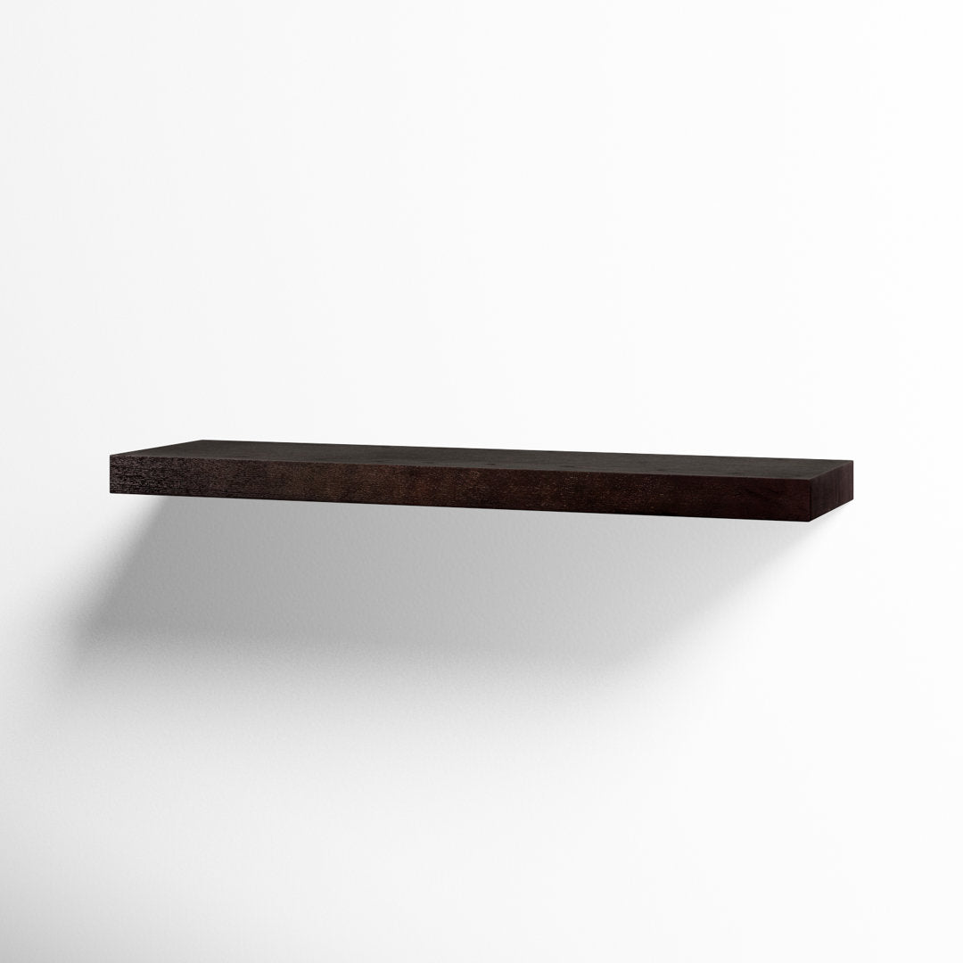 Sherice Floating Shelf AllModern Size: 1.97" H x 36.23" W x 10.24" D Finish: Wenge