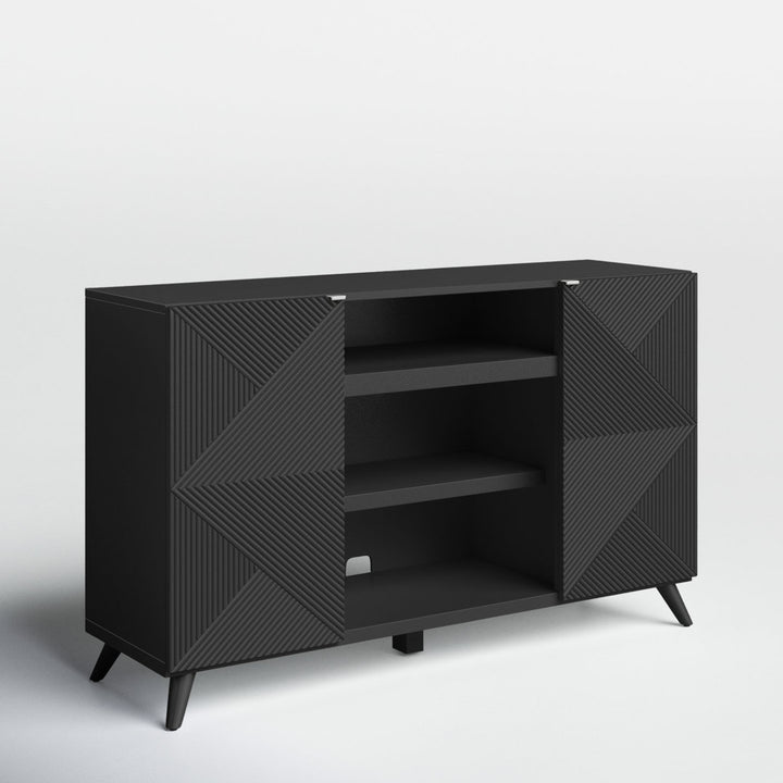 Baldewijn TV Stand for TVs up to 65" Wade Logan® Color: Black