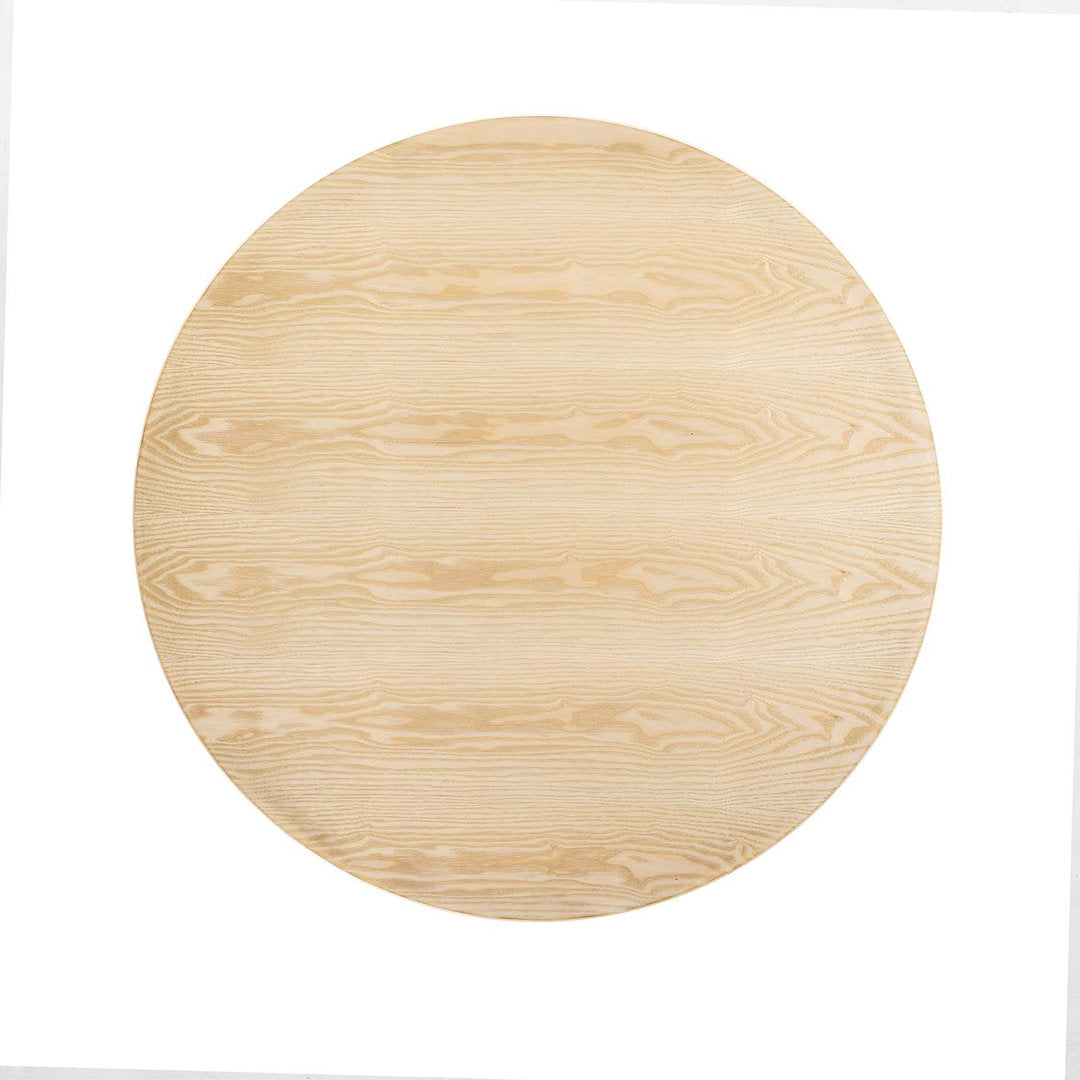 Silver Orchid Fein Oval Dining Table Wade Logan® Base Color: White, Top Color: Natural Size: 48" W x 48" L