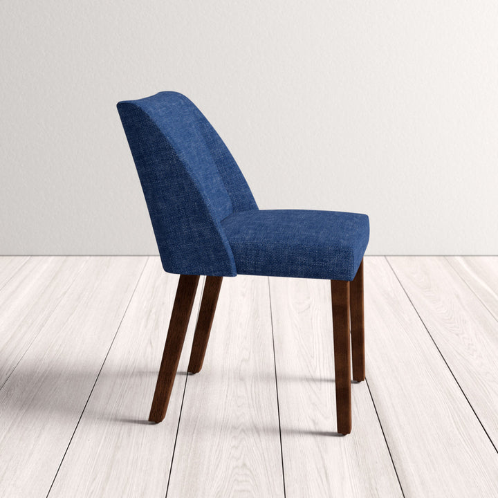 Didmarton Linen Side Chair (Set of 2) Zipcode Design™ Upholstery Color: Blue Linen