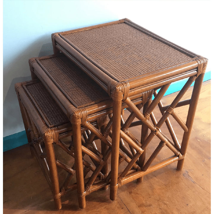Colusa Rattan 3 Piece Nesting Tables Bay Isle Home™