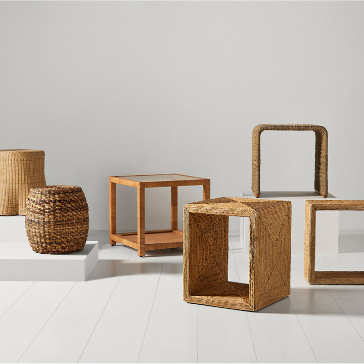 Ellsberg Woven Rattan End Table Bay Isle Home™