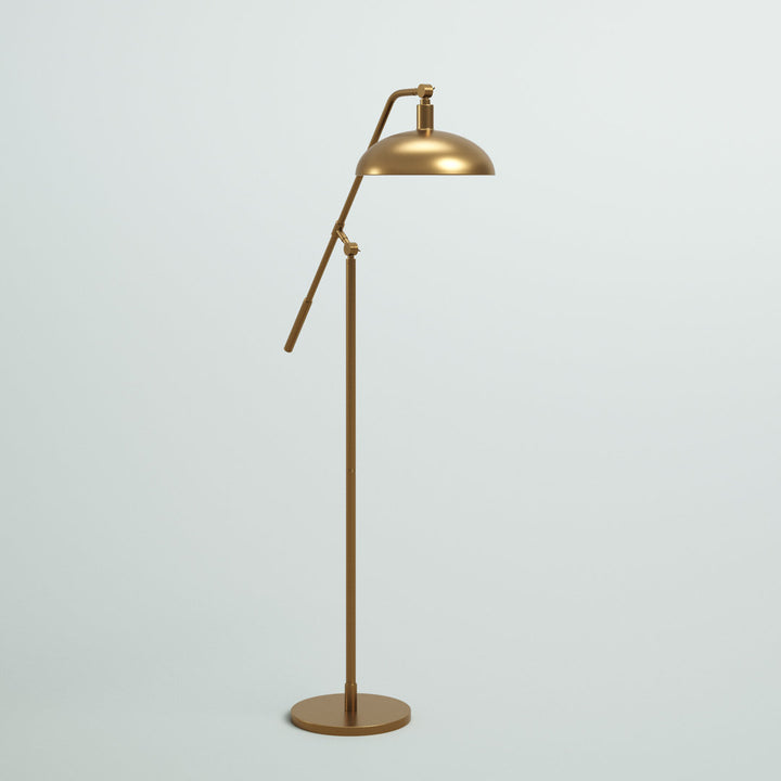 Devon 62" Task/Reading Floor Lamp Ivy Bronx Base Finish: Brushed Brass
