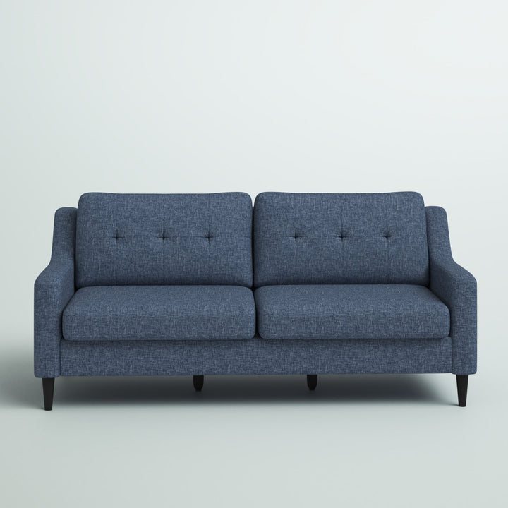 Owsley 75" Square Arm Sofa Mercury Row® Upholstery Color: Navy