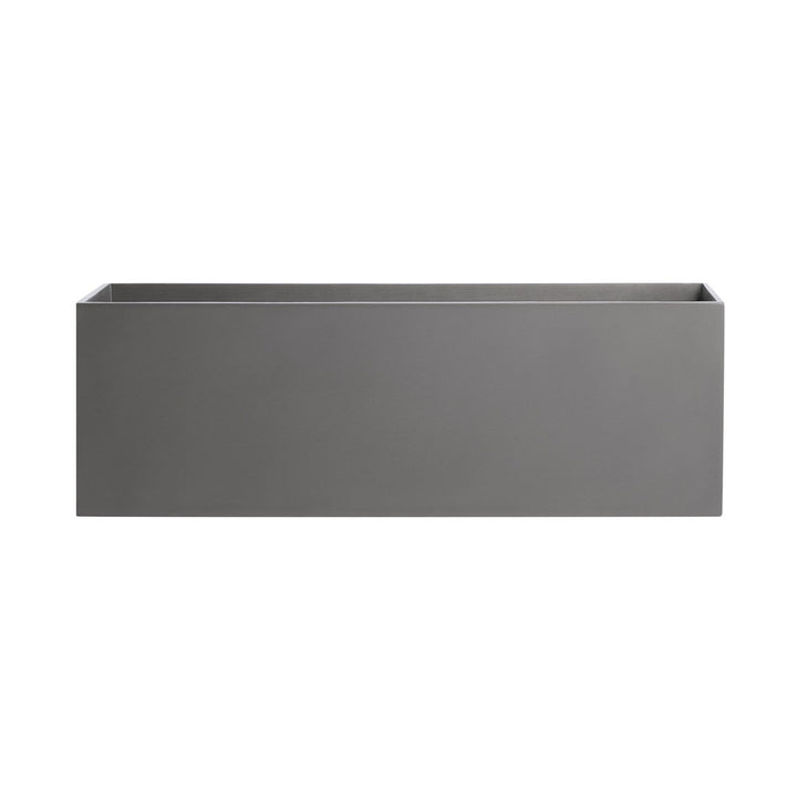 Cogburn Belmont Rectangle Planter Box Sol 72 Outdoor™ Color: Gray Size: 8" H x 24" W x 8" D