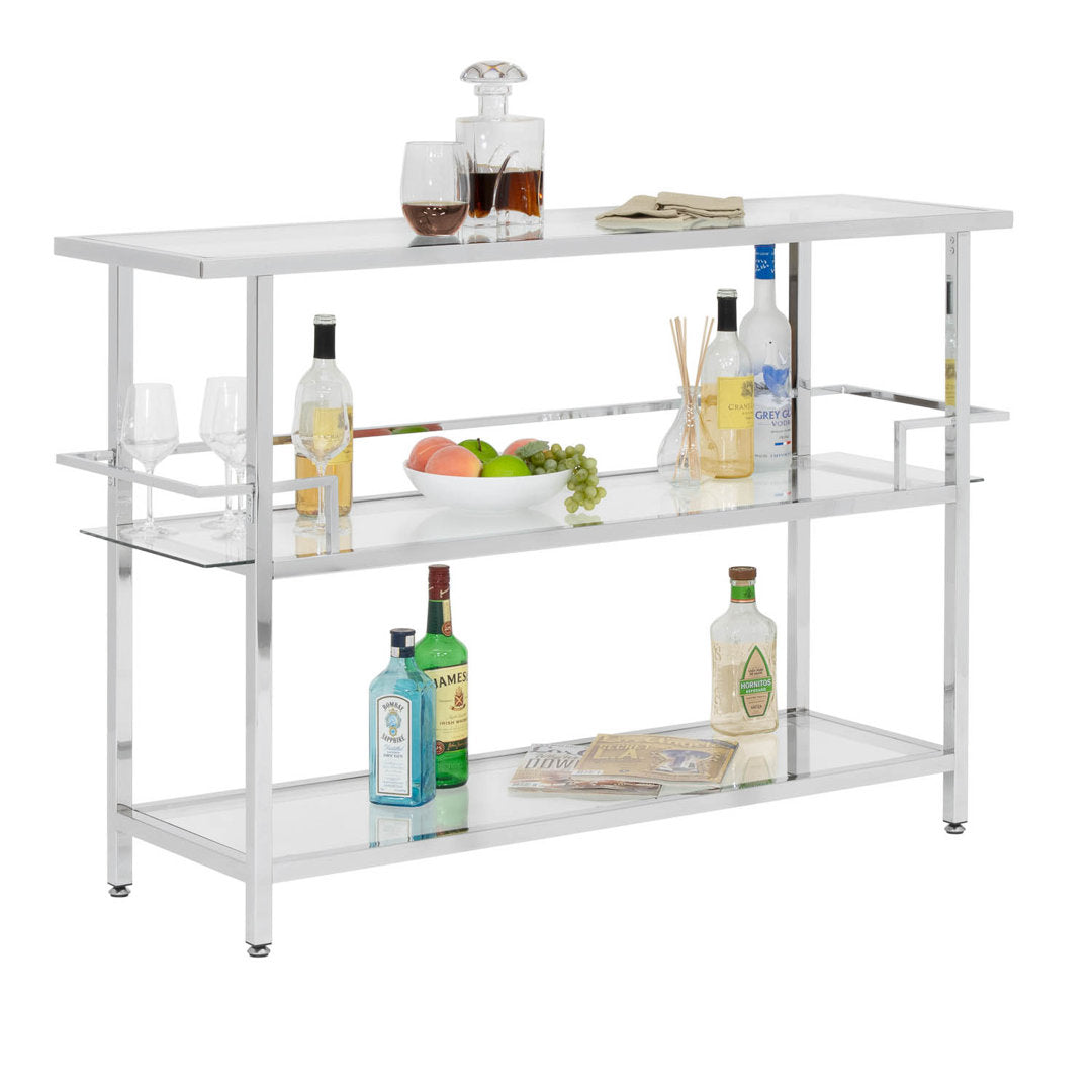Hayeslee Home Bar Ebern Designs Color: Chrome