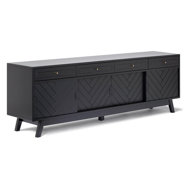 Anja 79'' Media Console AllModern Color: Black
