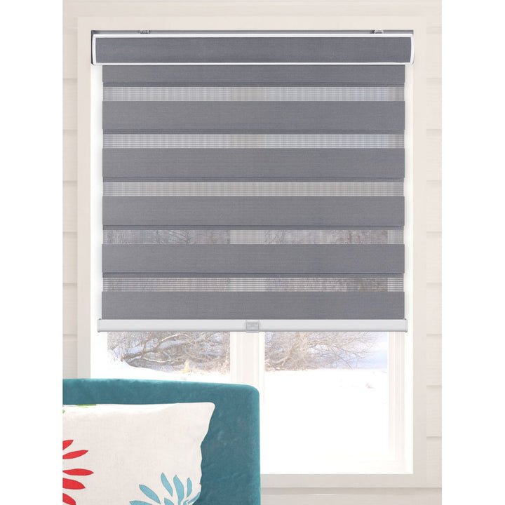 Semi-Sheer Roller Shade Arlo Blinds Color/Finish: Gray Length & Width: 29.5"W x 72"L