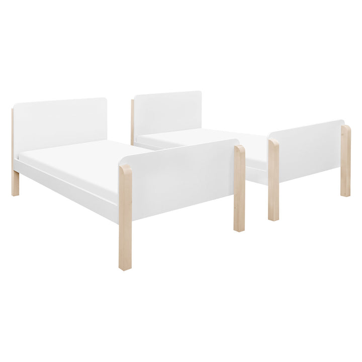 TipToe Twin Bunk Bed babyletto Color: White/Light Brown