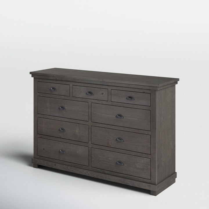 Wolferstorn 9 Drawer 64" W Dresser Birch Lane™ Color: Distressed Dark Gray