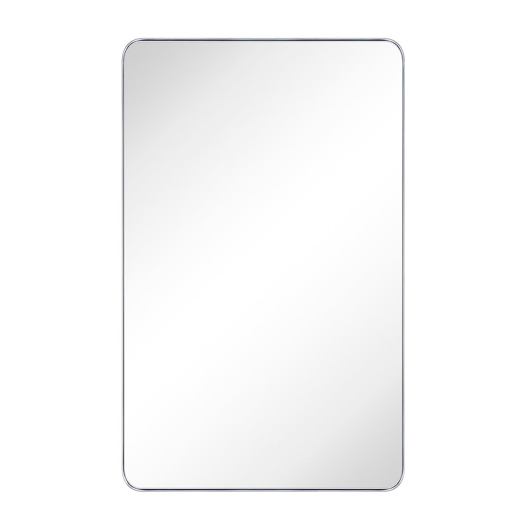 Kengston Modern & Contemporary Rectangular Bathroom Vanity Mirrors 17 Stories Size: 48" x 30" Finish: Chrome