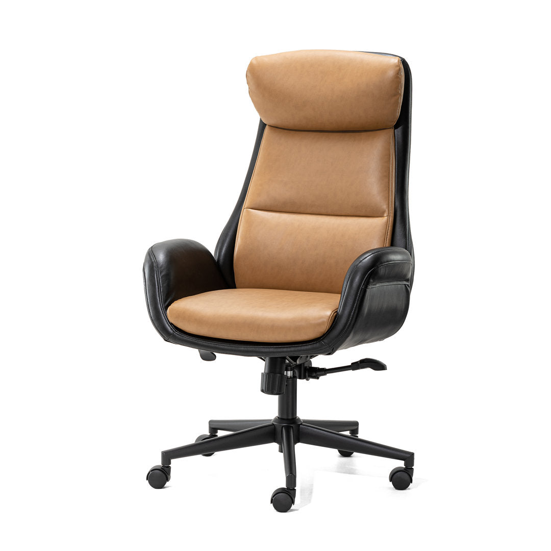 Corjan Mid-Century Modern Gas Lift Swivel Executive Chair or