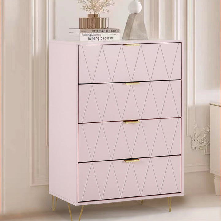 Marable 4 Drawer 23.6" W Chest Willa Arlo™ Interiors Color: Pink