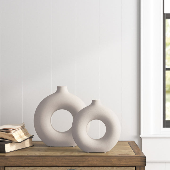 Aionna Ceramic Table Vase (Set of 2) Birch Lane™