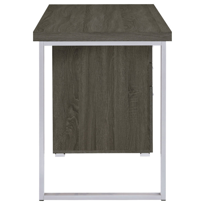 Kaitlyn Reversible Desk Wade Logan® Color: Weathered Gray