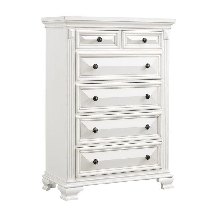 Alauna 6 Drawer Chest Lark Manor™ Color: Antique White